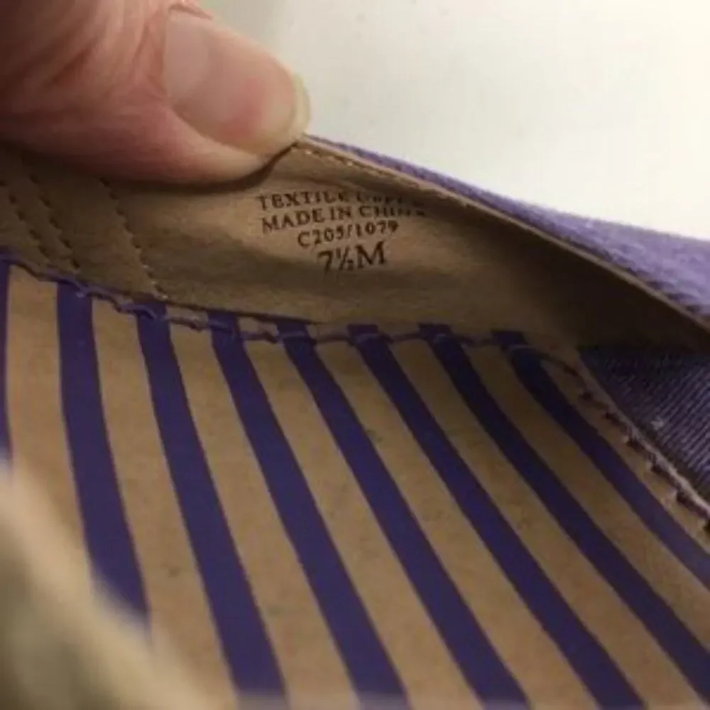 Splendid Purple Espadrille Wedges size 7.5M